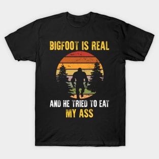 Bigfoot is Real - Funny Sasquatch Yeti T-Shirt